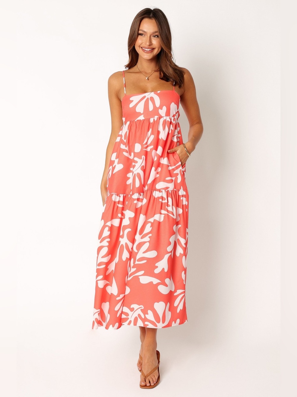 NWT Petal & Pup Payton Maxi Slip Dress Party Cocktail Summer Women L Vacation